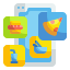 external application-food-delivery-wanicon-flat-wanicon icon