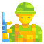 external army-professions-avatar-wanicon-flat-wanicon icon