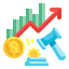 external auction-stock-market-wanicon-flat-wanicon icon