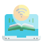 external book-online-learning-wanicon-flat-wanicon icon