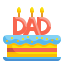 external cake-fathers-day-wanicon-flat-wanicon icon