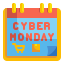 external calendar-cyber-monday-wanicon-flat-wanicon icon