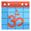 external calendar-diwali-wanicon-flat-wanicon icon