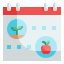 external calendar-farming-and-agriculture-wanicon-flat-wanicon icon