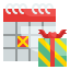 external calendar-gift-box-wanicon-flat-wanicon icon