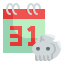 external calendar-halloween-decoration-wanicon-flat-wanicon icon