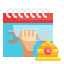 external calendar-labour-day-wanicon-flat-wanicon icon