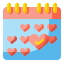 external calendar-love-wanicon-flat-wanicon icon