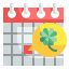 external calendar-st-patrick-day-wanicon-flat-wanicon icon