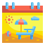 external calendar-summertime-wanicon-flat-wanicon icon