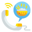 external call-food-delivery-wanicon-flat-wanicon icon