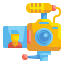 external camera-influencer-marketing-wanicon-flat-wanicon icon