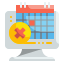 external cancel-calendar-and-dates-wanicon-flat-wanicon icon