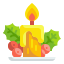 external candle-christmas-day-wanicon-flat-wanicon icon