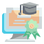 external certificate-online-learning-wanicon-flat-wanicon icon
