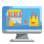 external computer-online-shopping-wanicon-flat-wanicon icon