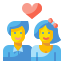 external couple-love-wanicon-flat-wanicon icon
