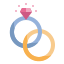 external engagement-ring-wedding-wanicon-flat-wanicon icon