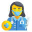 external female-doctor-health-professionals-avatars-wanicon-flat-wanicon icon