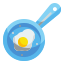 external fried-egg-cooking-wanicon-flat-wanicon icon