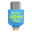external hdmi-cable-computer-hardware-wanicon-flat-wanicon icon