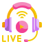 external headphone-live-and-streaming-wanicon-flat-wanicon icon
