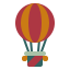 external hot-air-balloon-transportation-wanicon-flat-wanicon icon