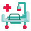 external stretcher-medical-wanicon-flat-wanicon icon