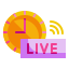 external time-live-and-streaming-wanicon-flat-wanicon icon