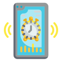 external alarm-clock-smartphone-application-wanicon-flat-wanicon icon