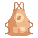 external apron-coffee-shop-wanicon-flat-wanicon icon