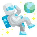 external astronaut-space-wanicon-flat-wanicon icon