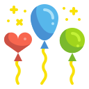 external balloon-birthday-and-party-wanicon-flat-wanicon icon