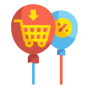 external balloon-cyber-monday-wanicon-flat-wanicon icon