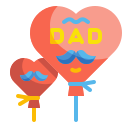 external balloon-fathers-day-wanicon-flat-wanicon icon