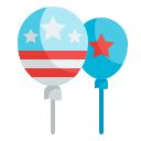 external balloons-independence-day-wanicon-flat-wanicon icon