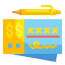external bank-check-currency-wanicon-flat-wanicon icon