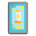 external battery-smartphone-application-wanicon-flat-wanicon icon