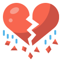 external broken-heart-love-wanicon-flat-wanicon icon