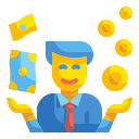 external businessman-currency-wanicon-flat-wanicon icon