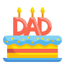external cake-fathers-day-wanicon-flat-wanicon icon