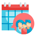 external calendar-family-wanicon-flat-wanicon icon