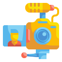 external camera-influencer-marketing-wanicon-flat-wanicon icon