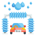 external car-wash-car-service-wanicon-flat-wanicon icon