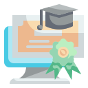 external certificate-online-learning-wanicon-flat-wanicon icon