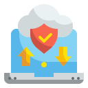 external cloud-online-security-wanicon-flat-wanicon icon