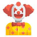 external clown-halloween-costume-avatar-wanicon-flat-wanicon icon