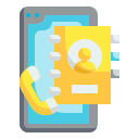 external contact-book-smartphone-application-wanicon-flat-wanicon icon
