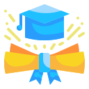 external diploma-award-and-success-wanicon-flat-wanicon icon