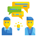 external discussion-training-and-coaching-wanicon-flat-wanicon icon